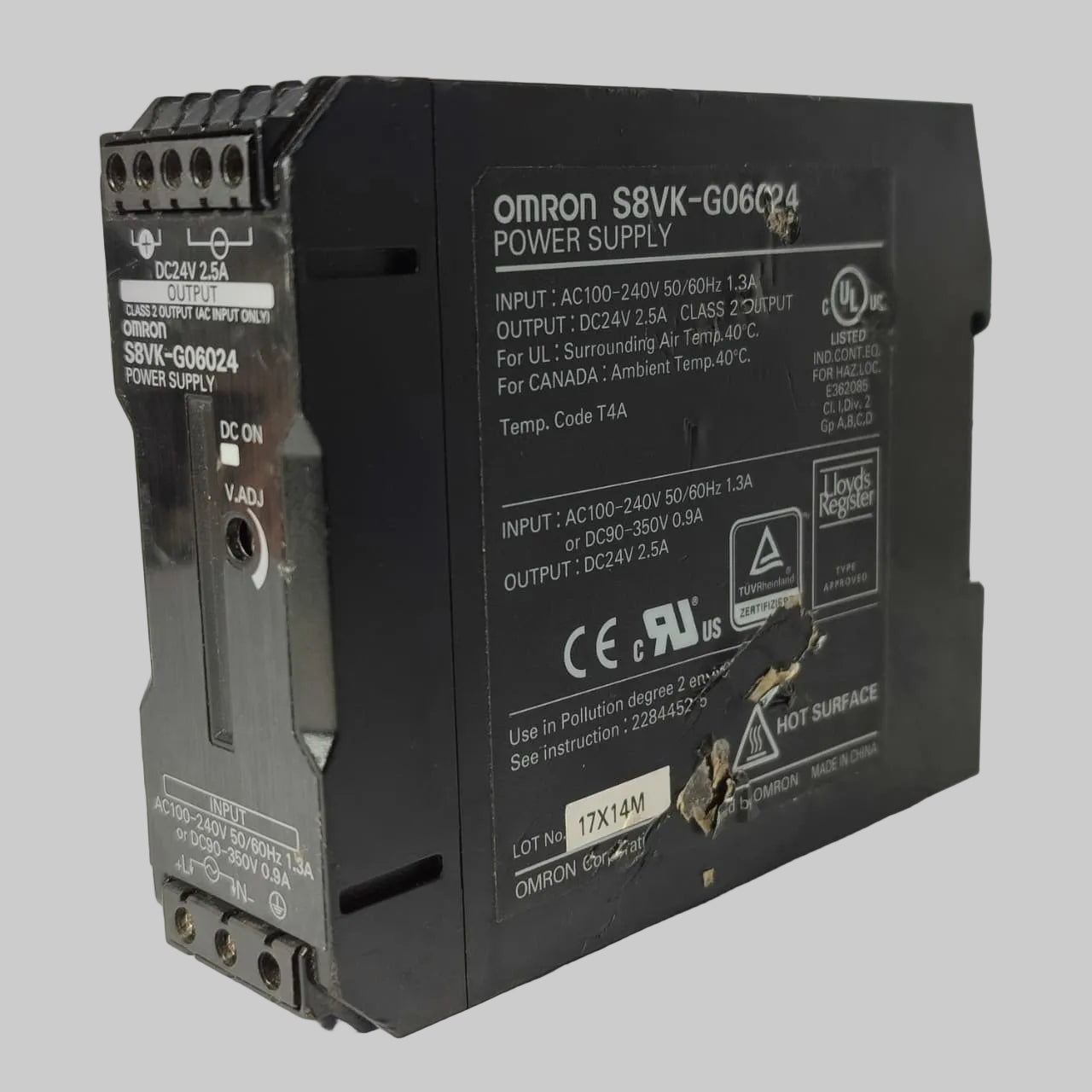 OMRON S8VK-G06024 24VDC 2.5A DIN Rail Power Supply in Pakistan