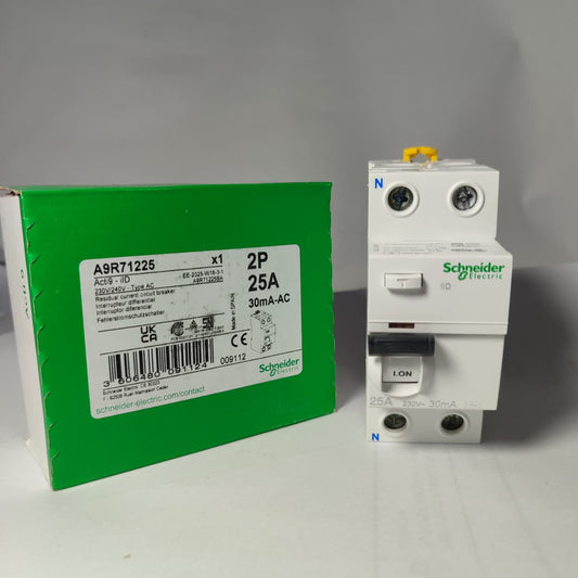 Original Schneider A9R71225 2P 25A Residual Current Circuit Breaker in Pakistan