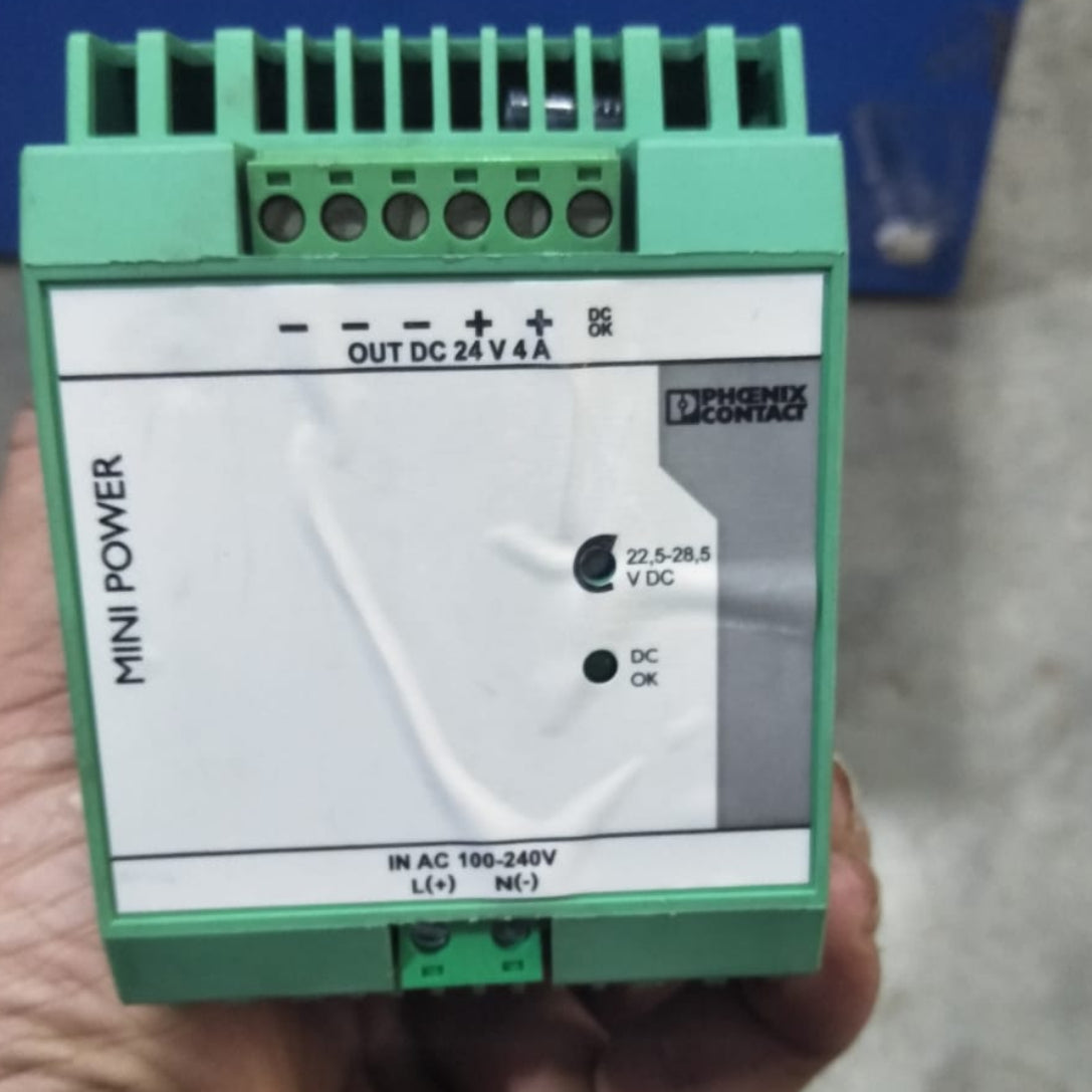 PHOENIX CONTACT MINI-PS-100-240AC/24VDC/4 DIN Rail Power Supply