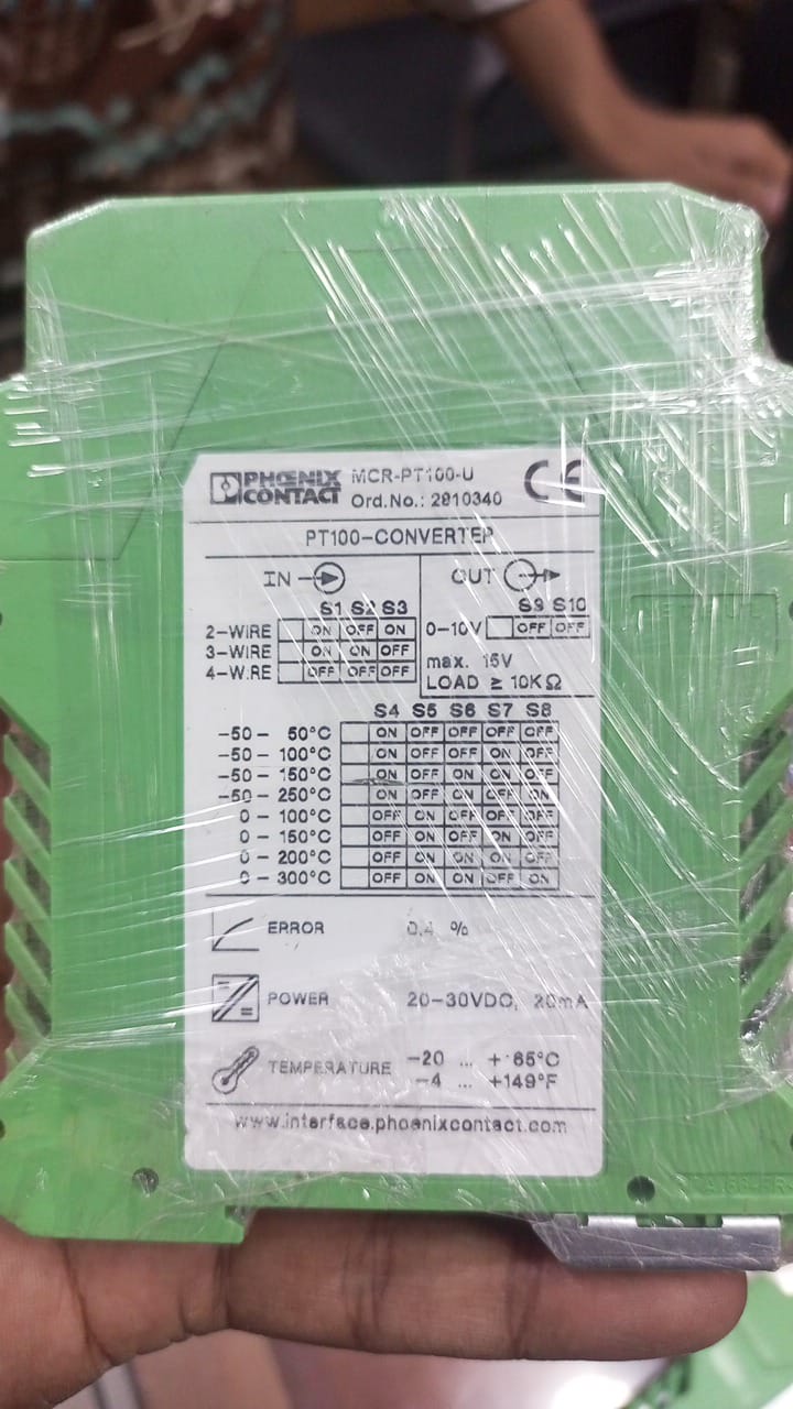 Phoenix Contact MCR-PT100-U Converter in Pakistan