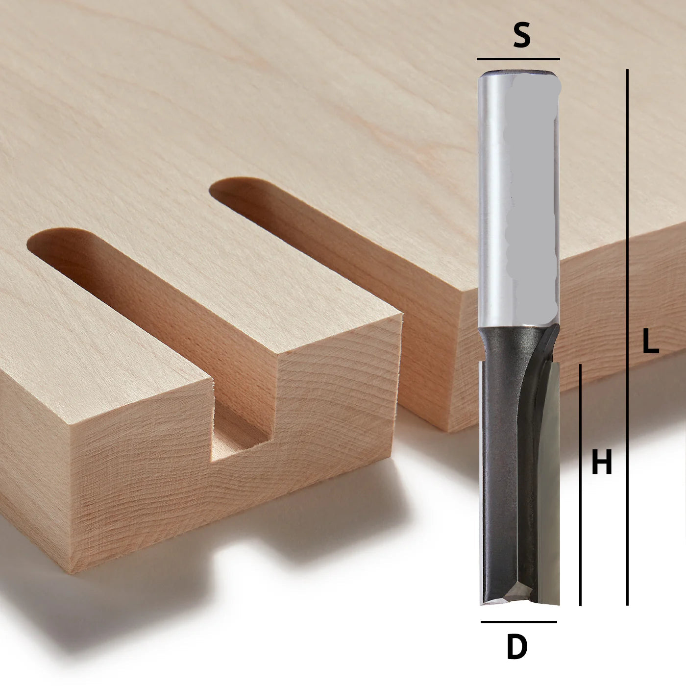 Precision Straight Router Bit Set 3mm to 12.7mm Cutting Diameter