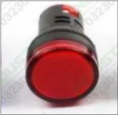 1 Piece LED Indicator Light 12V 24V 220V 16mm Panel Mount in Pakistan - Red