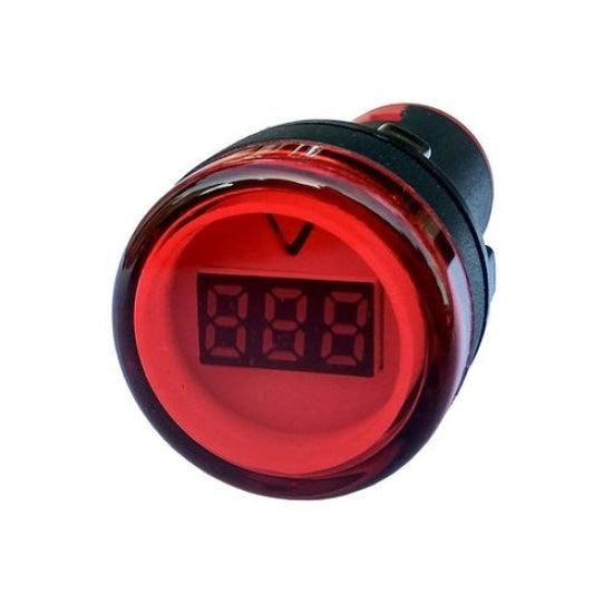 Round Shape Panel Mount Digital AC Voltmeter in Pakistan - industryparts.pk