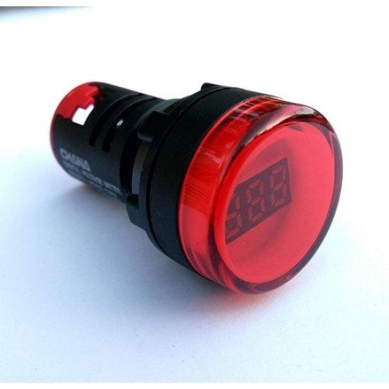 Round Shape Panel Mount Digital AC Voltmeter in Pakistan - industryparts.pk