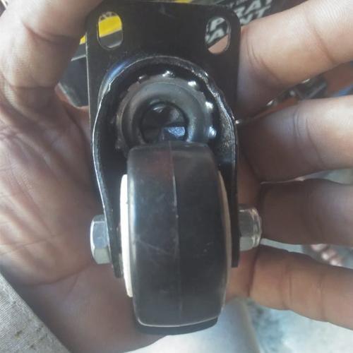 Rubber Trolley Caster Wheel With Brakes - industryparts.pk