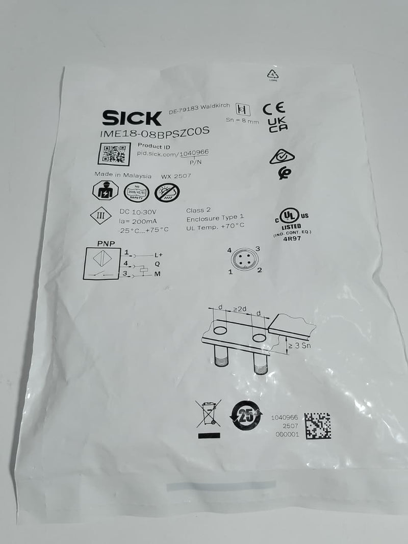 SICK IME18-08BPSZC0S INDUCTIVE PROXIMITY SENSORS in Pakistan