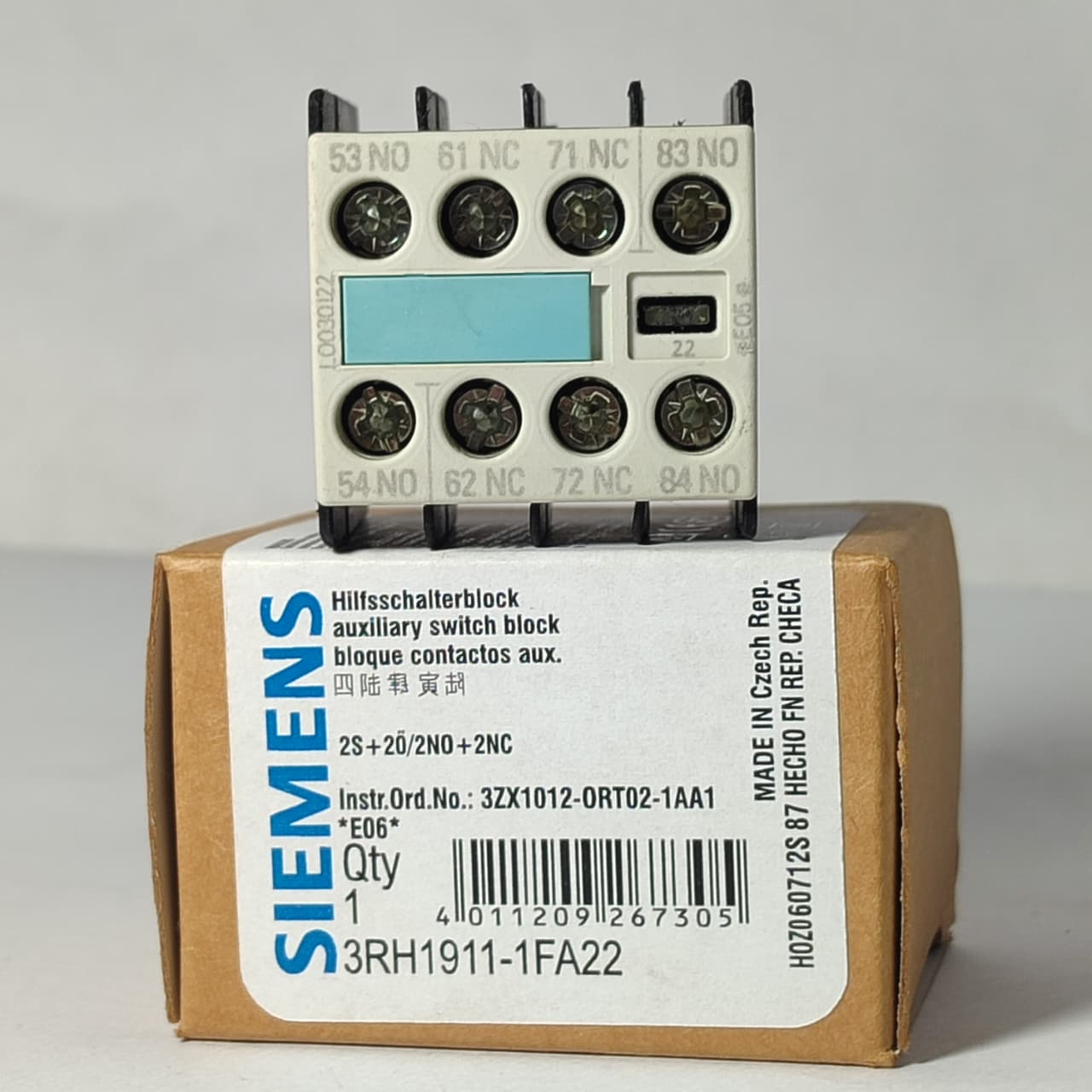 SIEMENS 3RH1911-1FA22 Auxiliary Contact Block in Pakistan