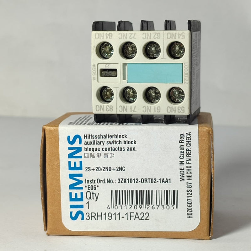 SIEMENS 3RH1911-1FA22 Auxiliary Contact Block in Pakistan