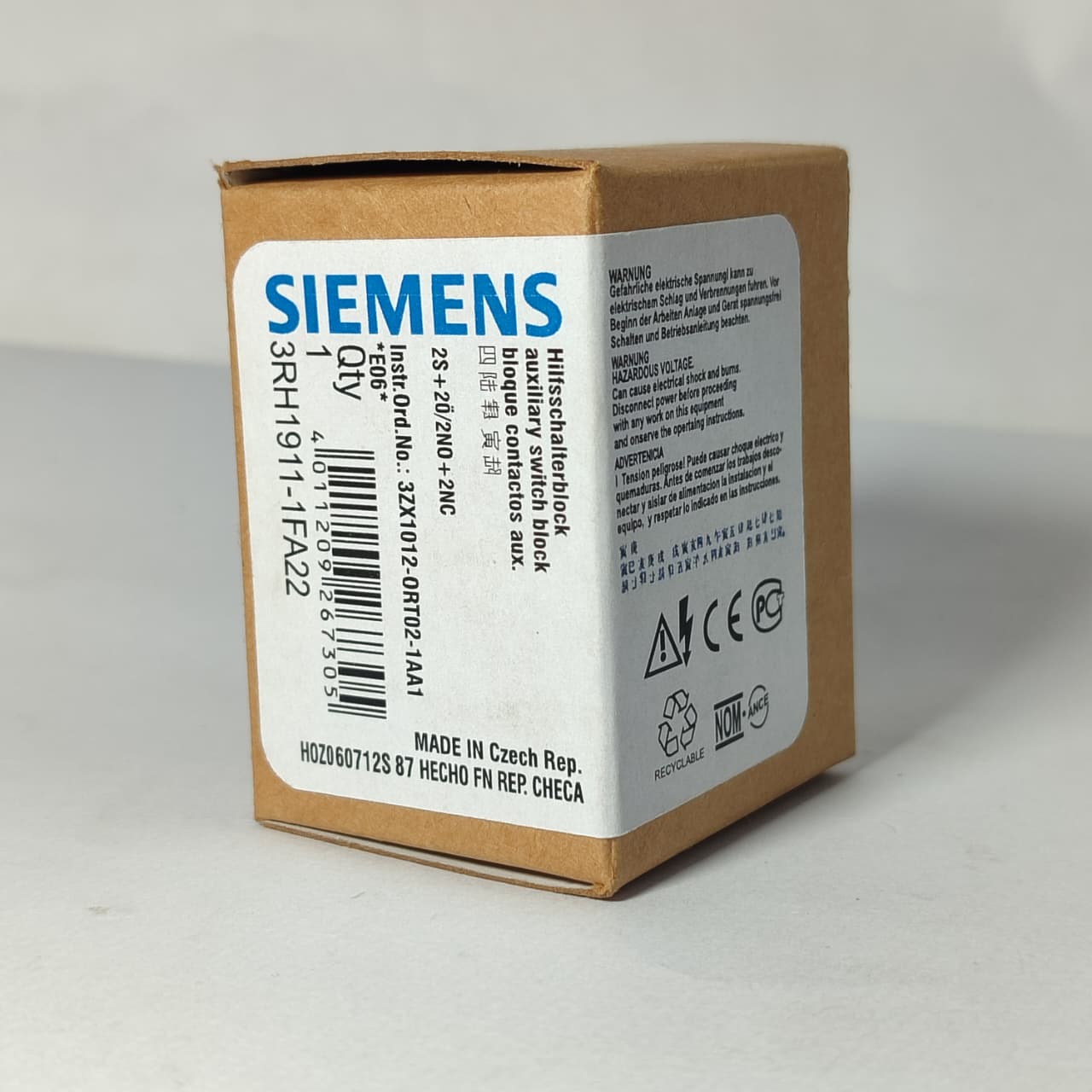 SIEMENS 3RH1911-1FA22 Auxiliary Contact Block in Pakistan