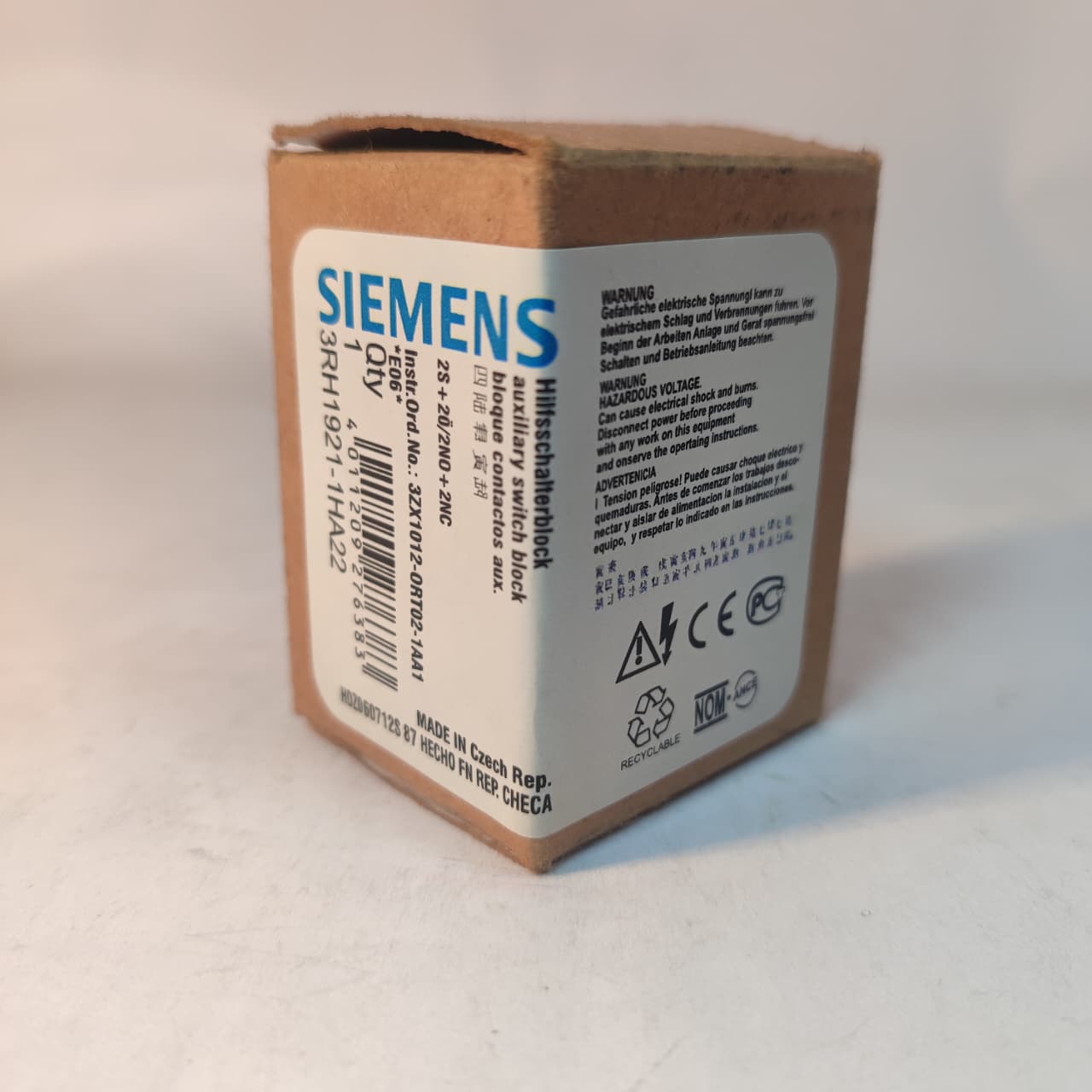 SIEMENS 3RH1921-1HA22 Auxiliary Switch Block Contactor in Pakistan