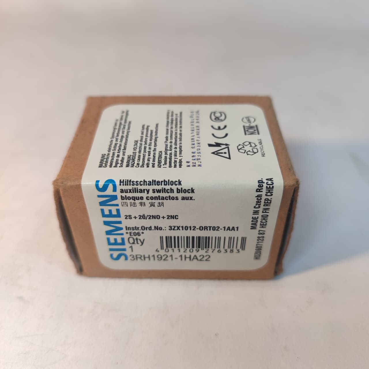 SIEMENS 3RH1921-1HA22 Auxiliary Switch Block Contactor in Pakistan