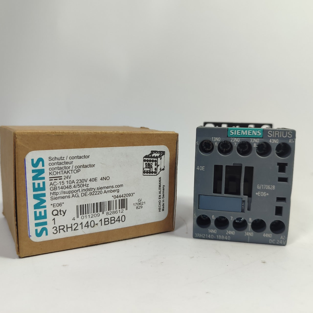 SIEMENS SIRIUS 3RH2140-1BB40 4-pole Contactor Relay