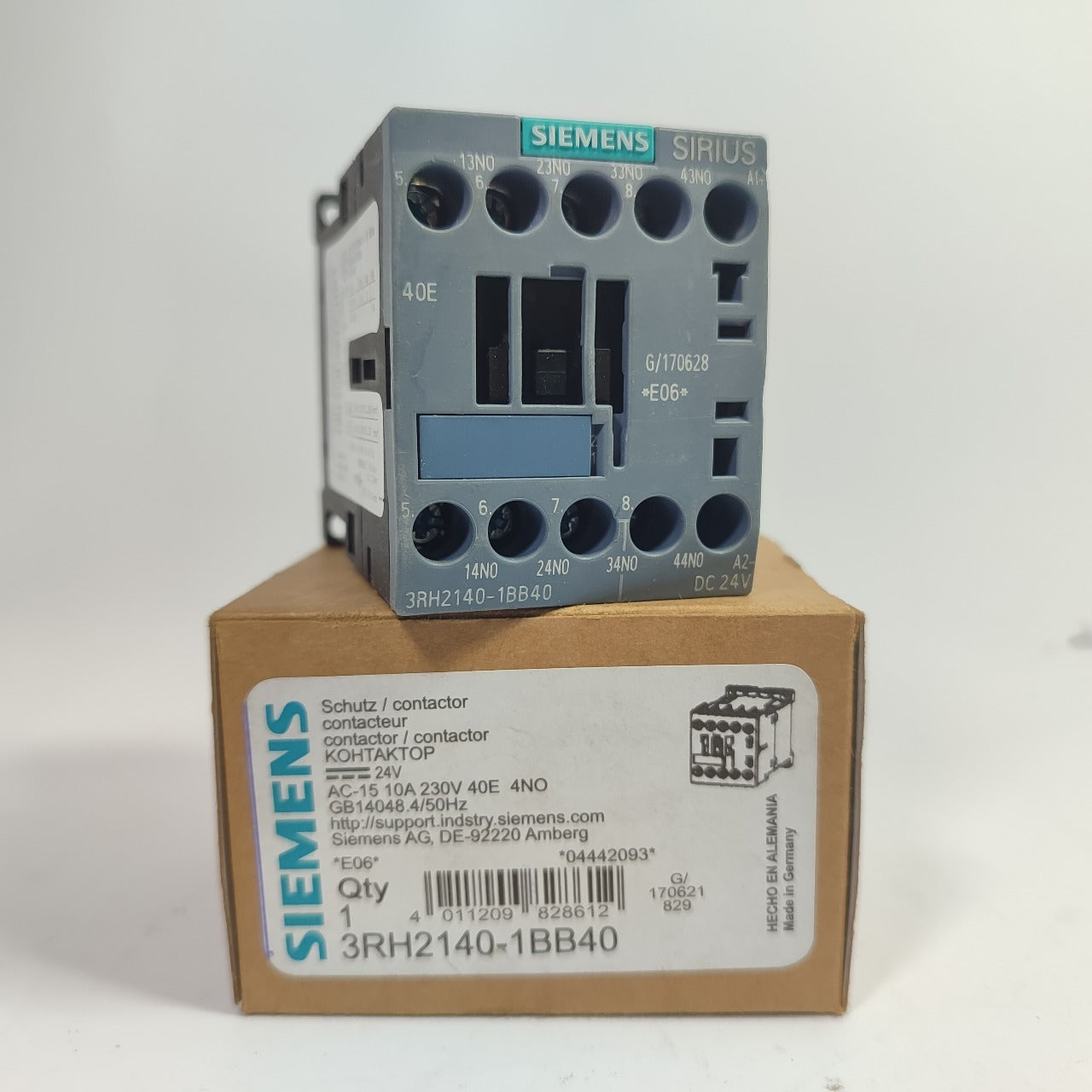 SIEMENS SIRIUS 3RH2140-1BB40 4-pole Contactor Relay
