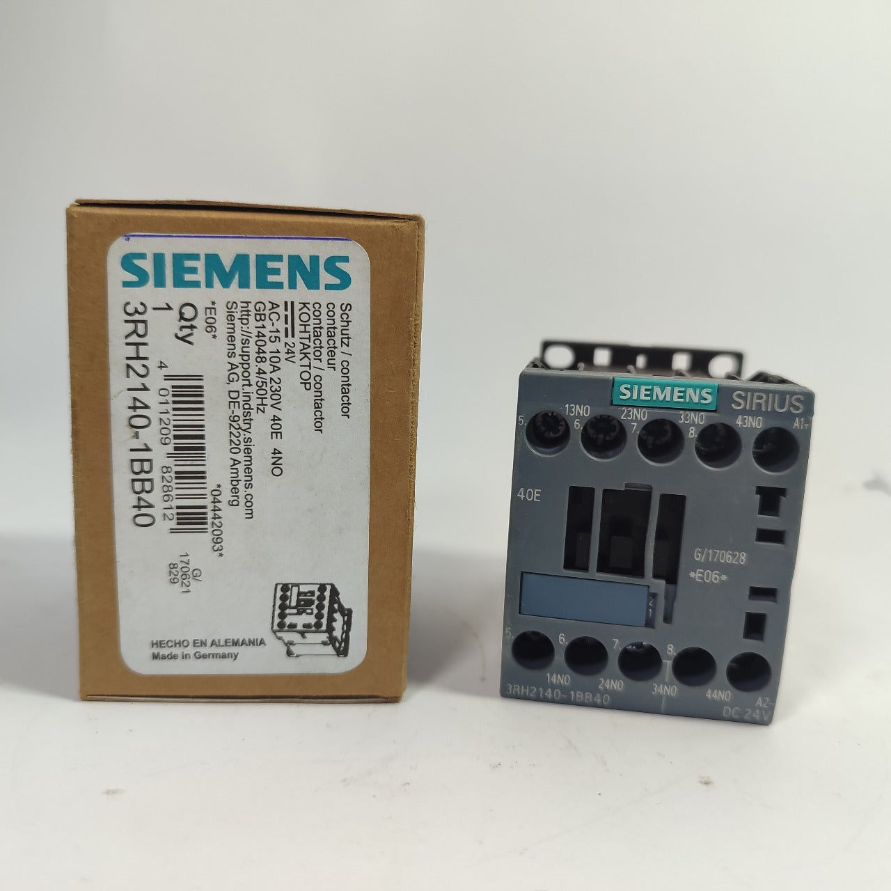 SIEMENS SIRIUS 3RH2140-1BB40 4-pole Contactor Relay
