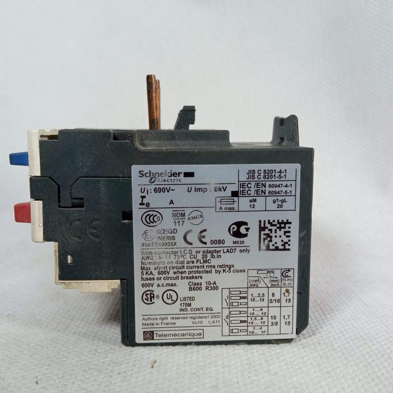 Schneider Electric Thermal Overload Relay LRD22 in Pakistan - industryparts.pk