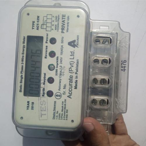 Single phase digital voltage electric meter mechanical ampere energy meter - industryparts.pk