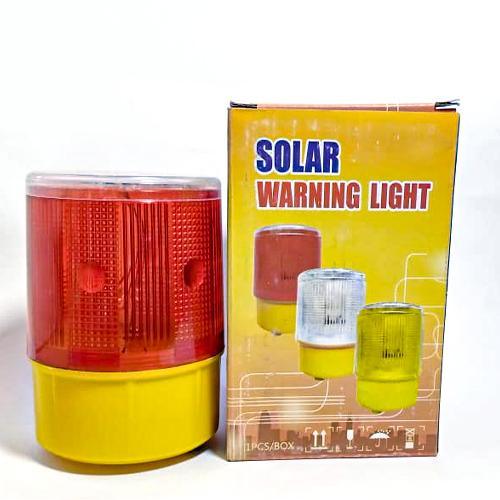 Solar LED Warning Light (Red and Yellow Colour) - industryparts.pk