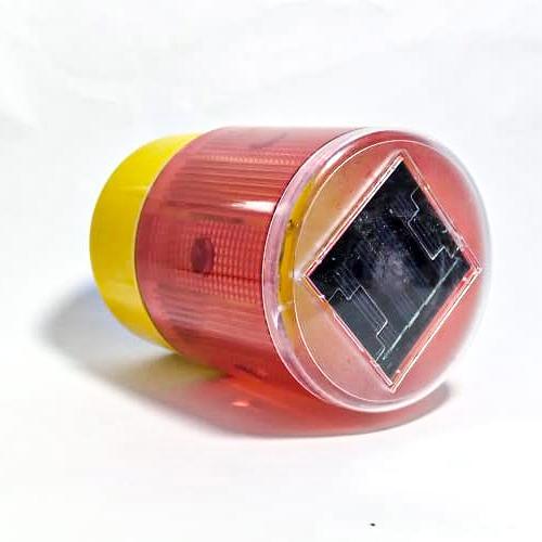Solar LED Warning Light (Red and Yellow Colour) - industryparts.pk