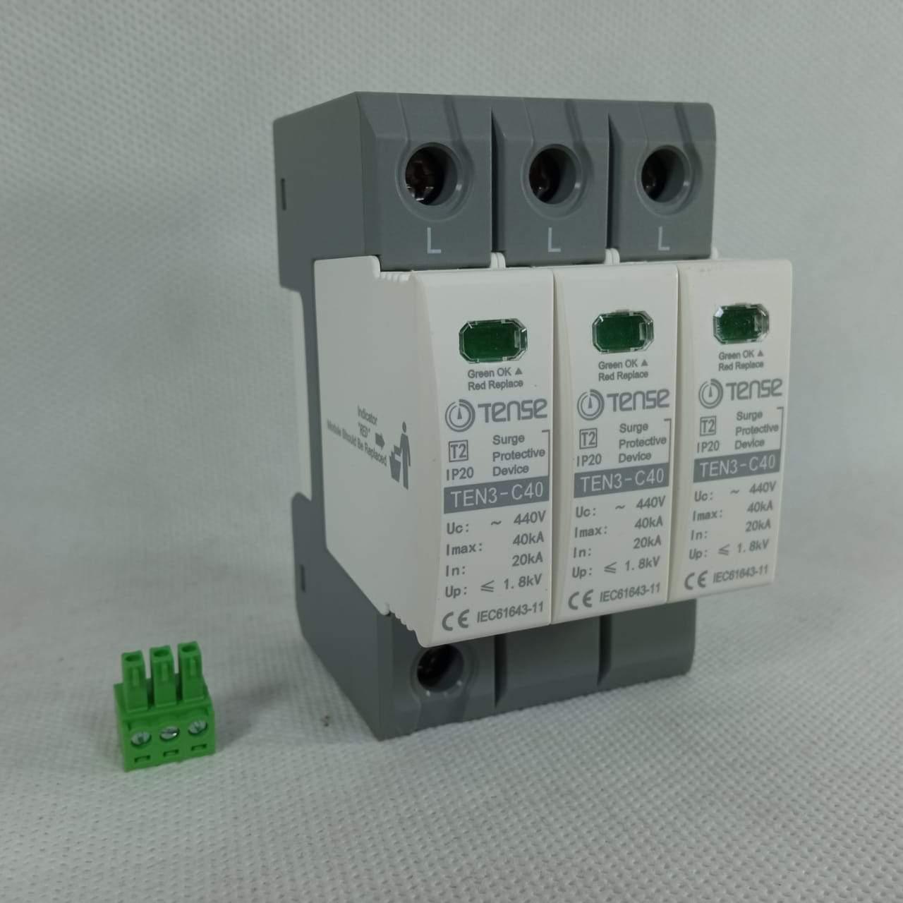 Surge Protective Device IP20 TEN3-C40 40KA TENSE in Pakistan - industryparts.pk