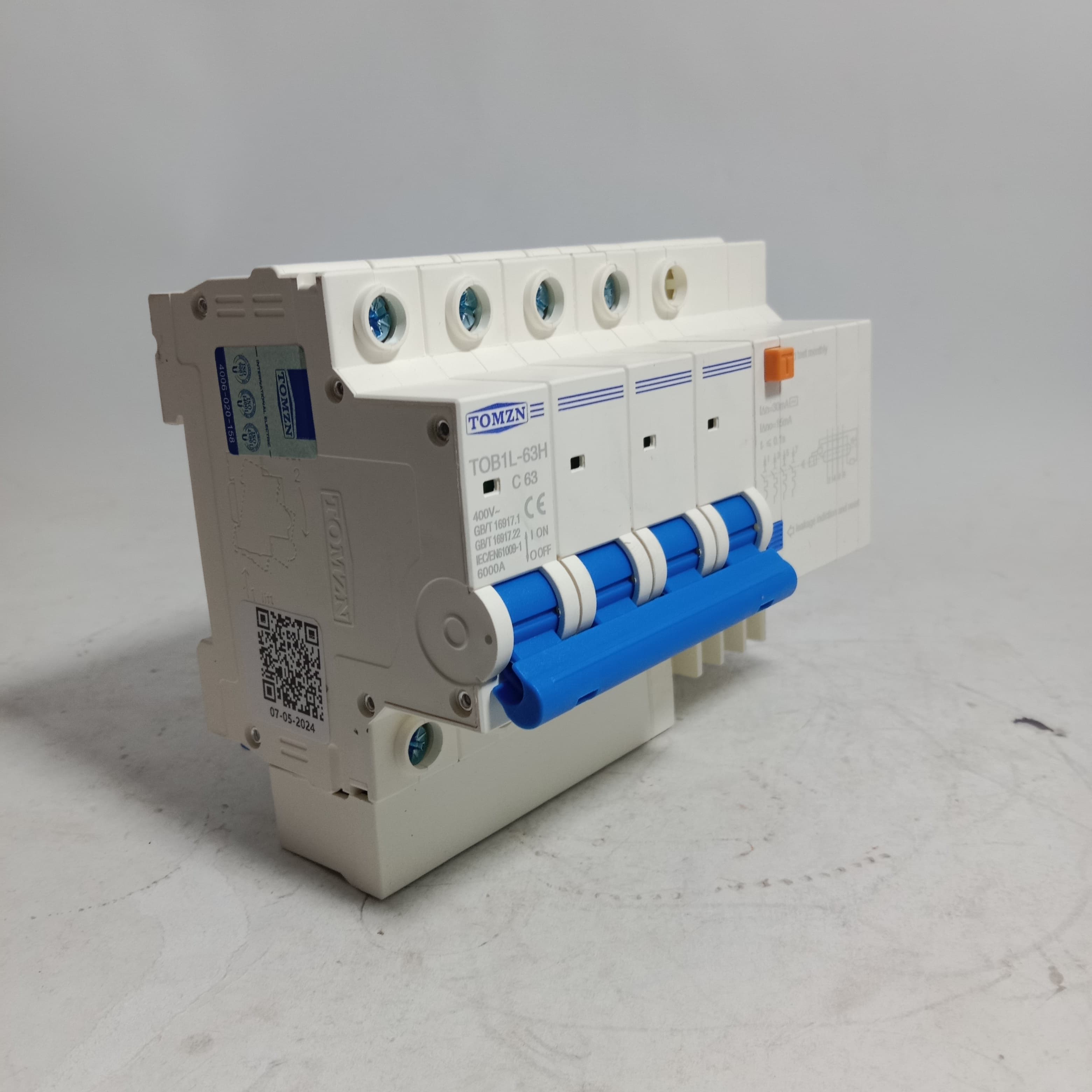 TOMZN TOB1L-63H, 4-Pole Earth Leakage  Circuit Breaker in Pakistan