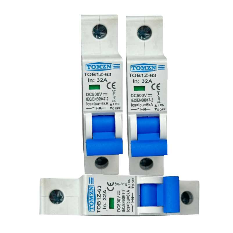 TOMZN TOB1Z-63 32A DC 500V Automatic Circuit breaker MCB in Pakistan