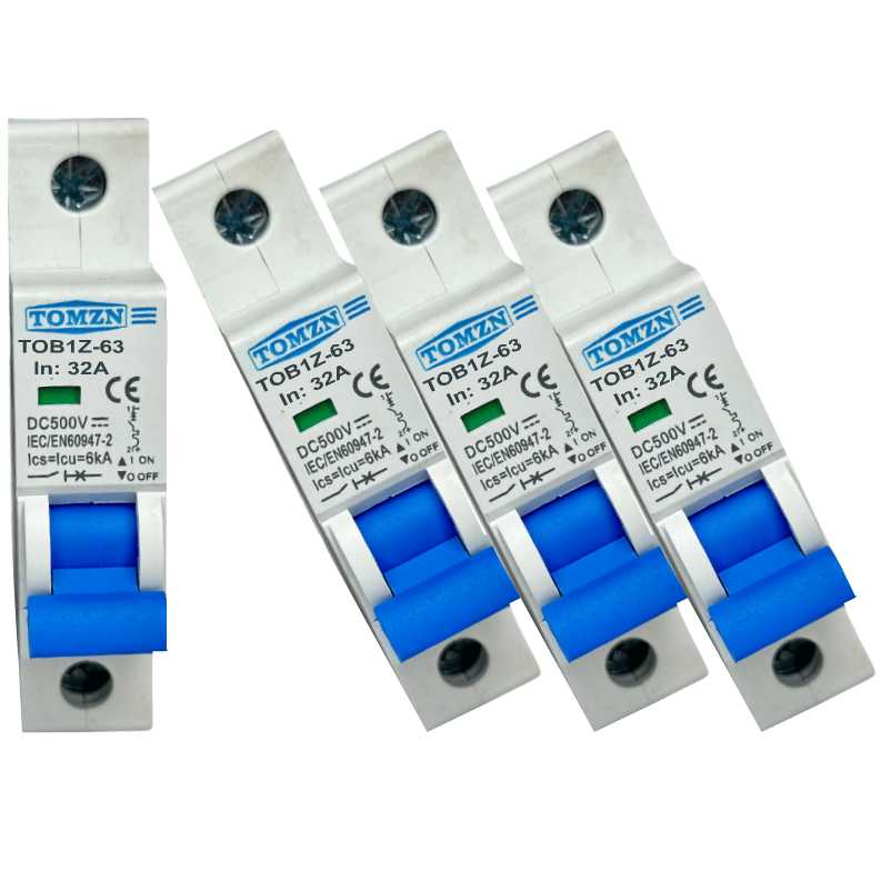TOMZN TOB1Z-63 32A DC 500V Automatic Circuit Breaker MCB in Pakistan