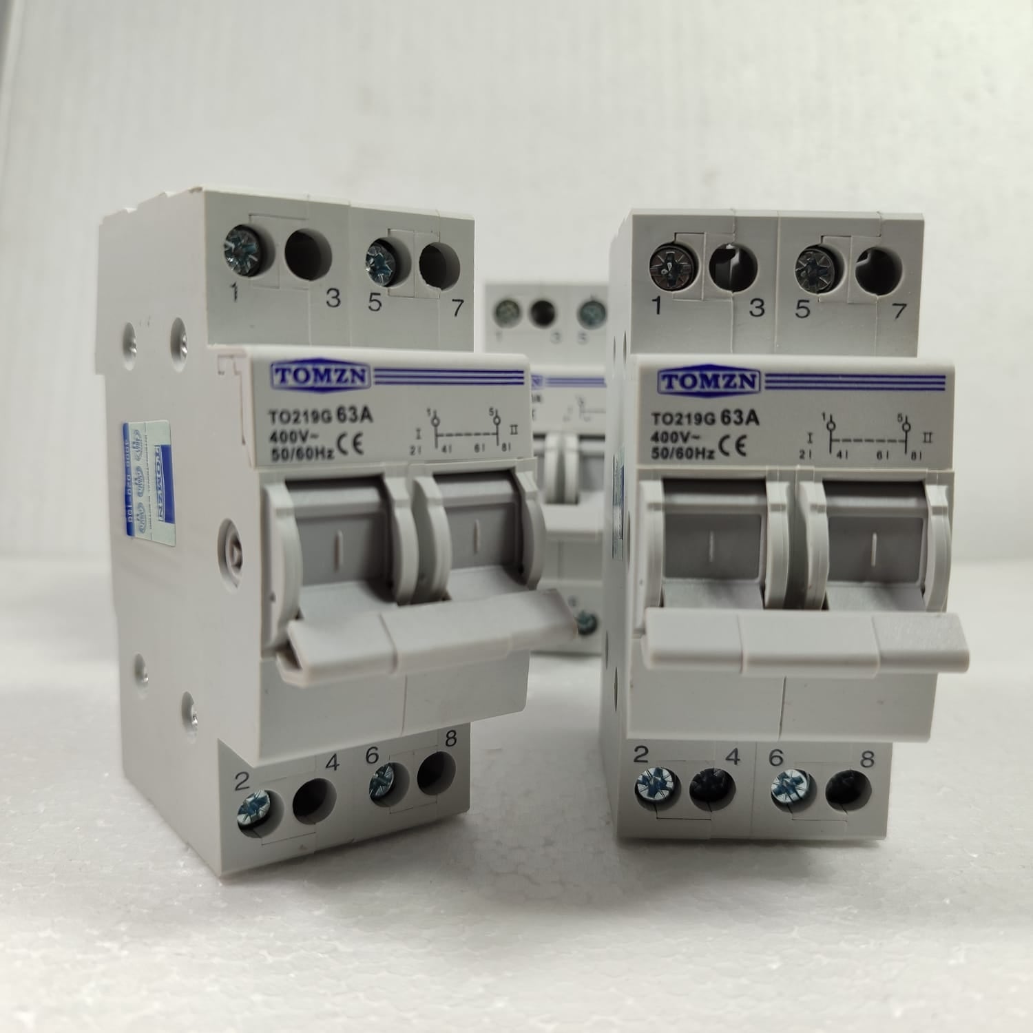 TOMZN TO219G 2P 63A Change Over Breaker Type Switch in Pakistan