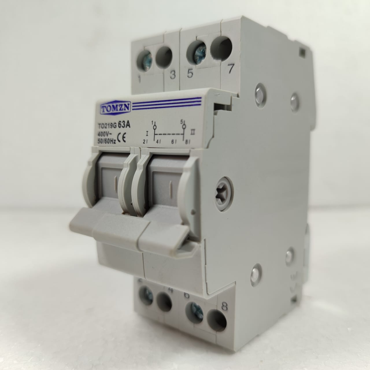 TOMZN TO219G 2P 63A Change Over Breaker Type Switch in Pakistan