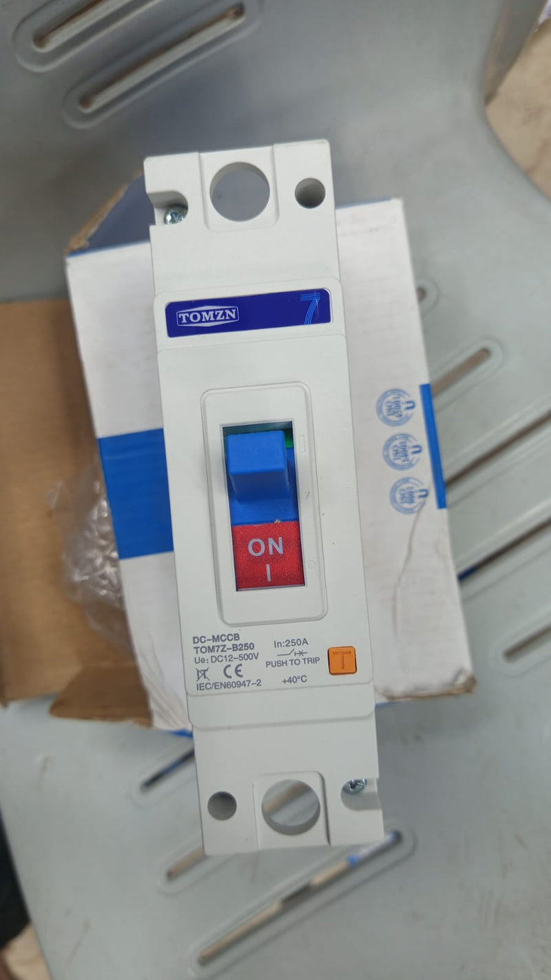 TOMZN TOM7Z-B250 1Pole DC-MCCB (Molded Case Circuit Breaker) in Pakistan