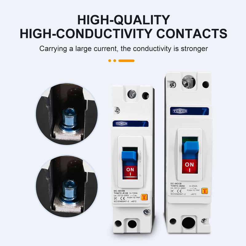 TOMZN TOM7Z-B250 1Pole DC-MCCB (Molded Case Circuit Breaker) in Pakistan