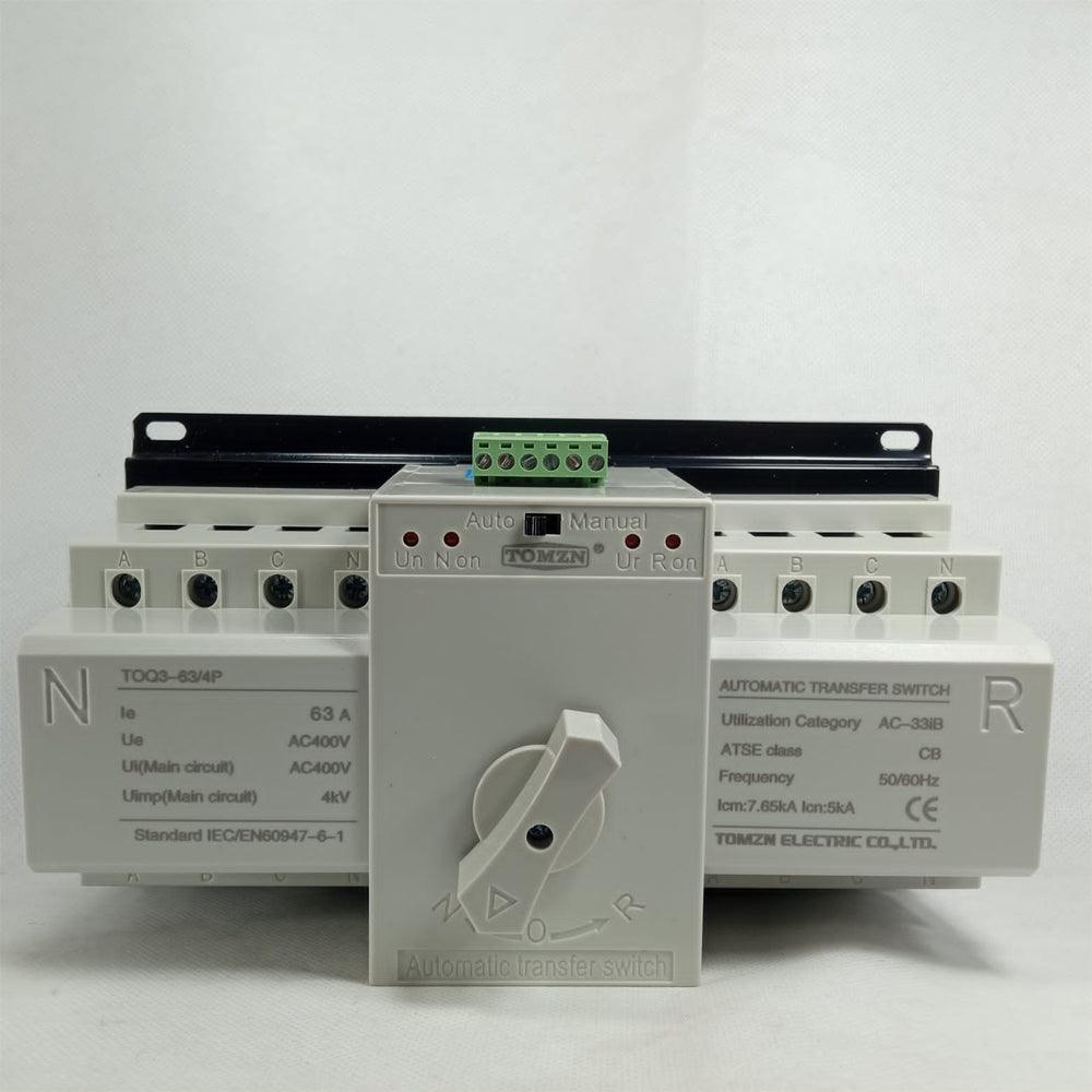 Tomzn TOQ3-63/4P 3-Phase Automatic Reserve input ATS Switch in Pakistan - industryparts.pk