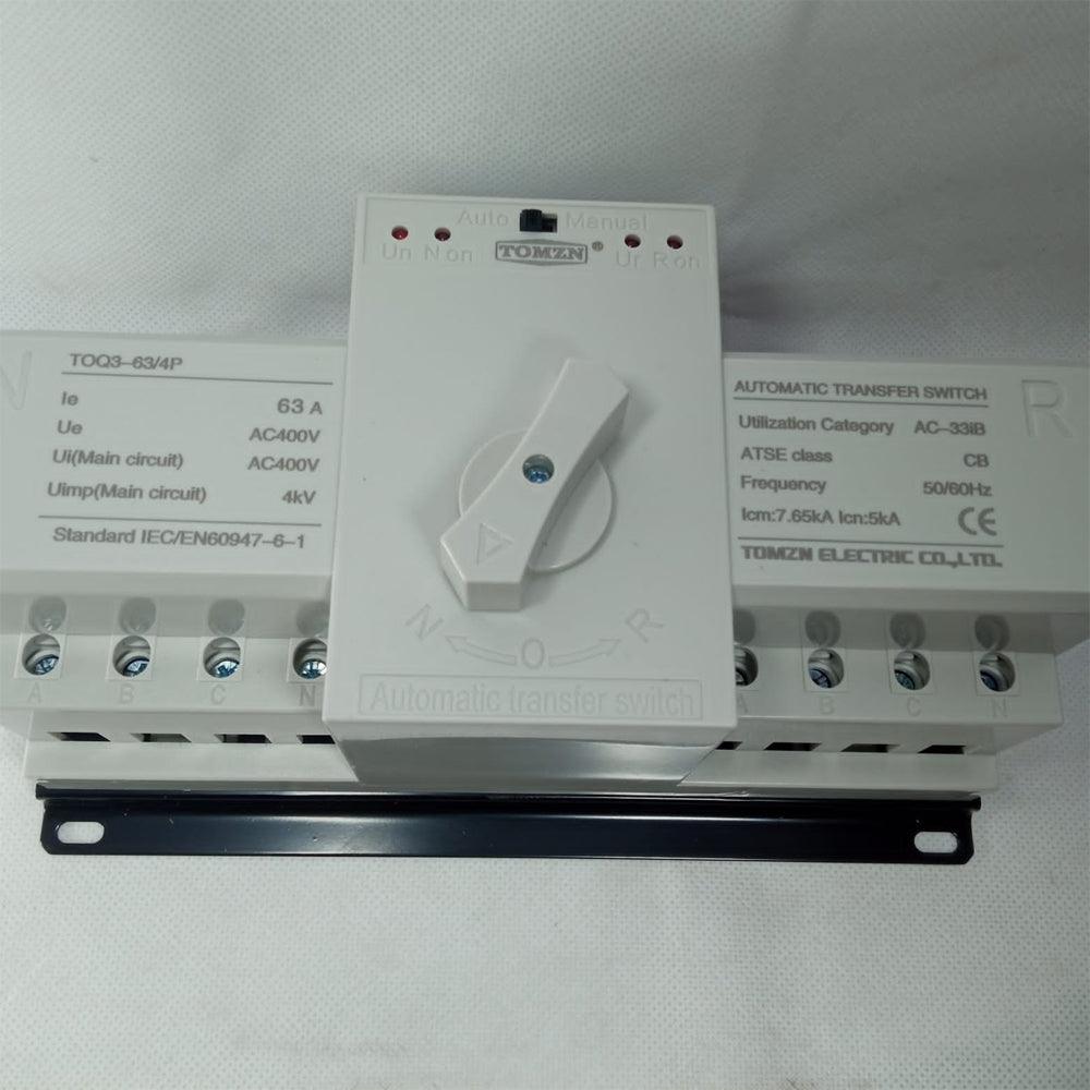 Tomzn TOQ3-63/4P 3-Phase Automatic Reserve input ATS Switch in Pakistan - industryparts.pk
