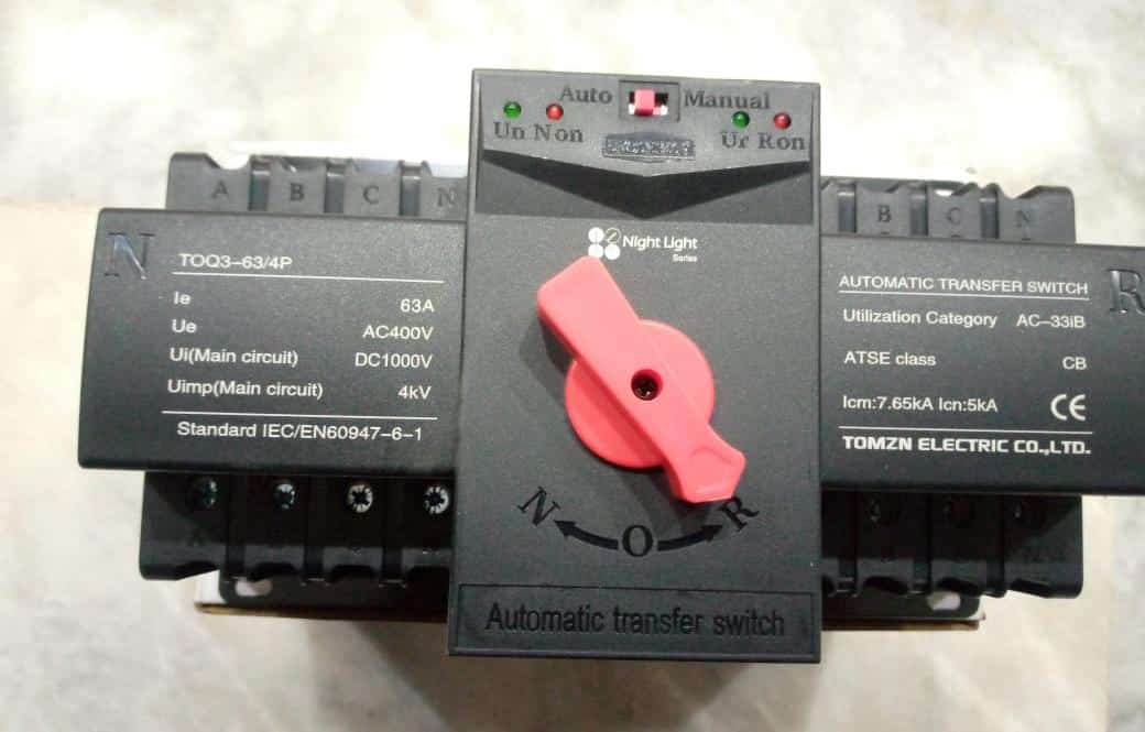 TOQ3-63/4P Dc Automatic Transfer Switch ATS in Pakistan