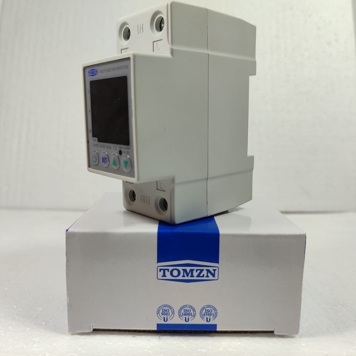 3 in 1 TOVPD1-60VAE Din Rail Adjustable Over VA Kwh Control Device Protector in Pakistan