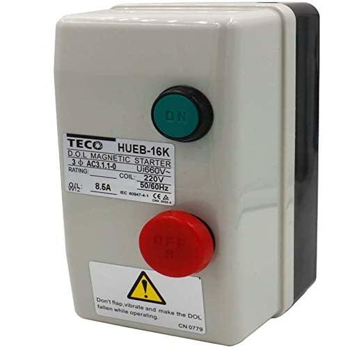 Teco Magnetic Starter  On Off Switch Enclosed 3 Pole DOL stater in Pakistan - industryparts.pk