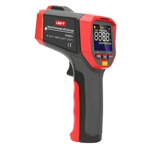 1300℃ UNI T Digital Infrared IR Professional Thermometer UT303C+ in Pakistan - industryparts.pk