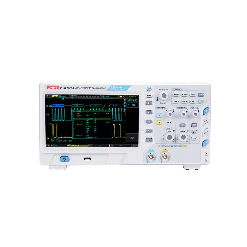 UNI T Digital Oscilloscope 2 Channel DSO 100MHz UPO2102CS in Pakistan - industryparts.pk