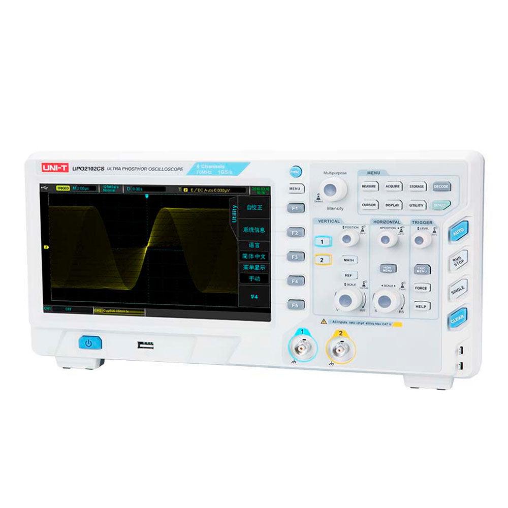 UNI T Digital Oscilloscope 2 Channel DSO 100MHz UPO2102CS in Pakistan - industryparts.pk