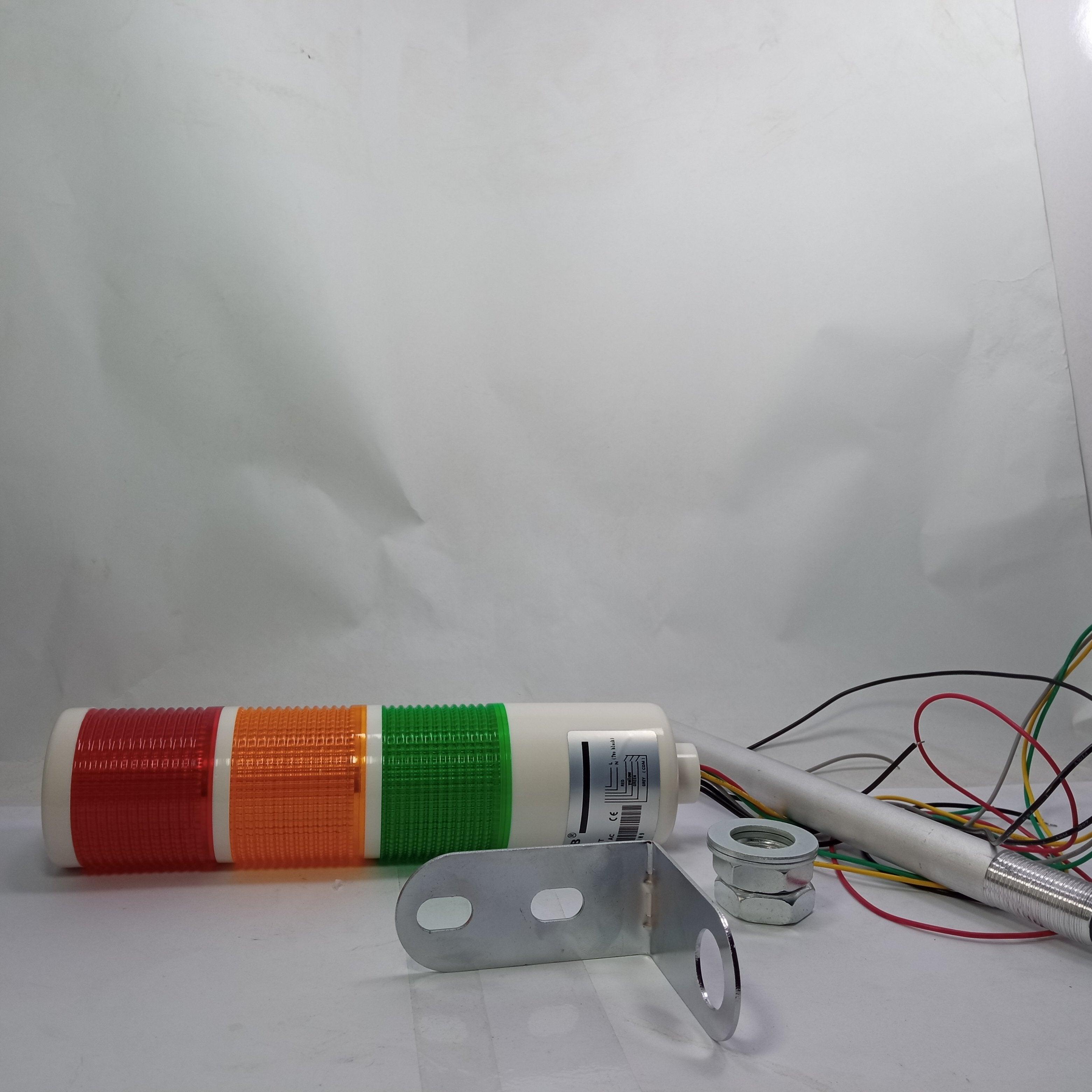 LED Industrial Signal Tower Light 3 Colors Flash LED Light Warning Lamp for CNC Machines - industryparts.pk