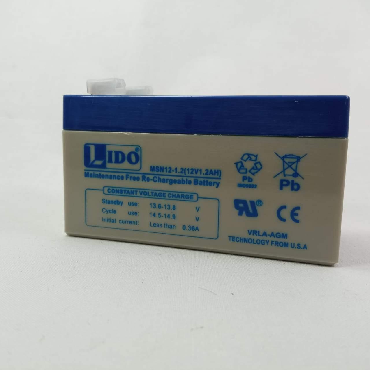 Rechargeable Dry Battery 12v 1.2AH 0.36A in Pakistan - industryparts.pk