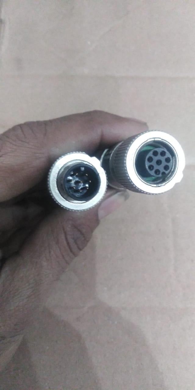 Circular Male 8 Pin Connector To Female 8 Pin Connector - industryparts.pk