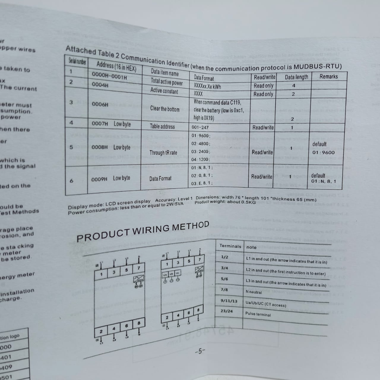 Sub Meter Digital Mora KWH Three Phase meter in Pakistan