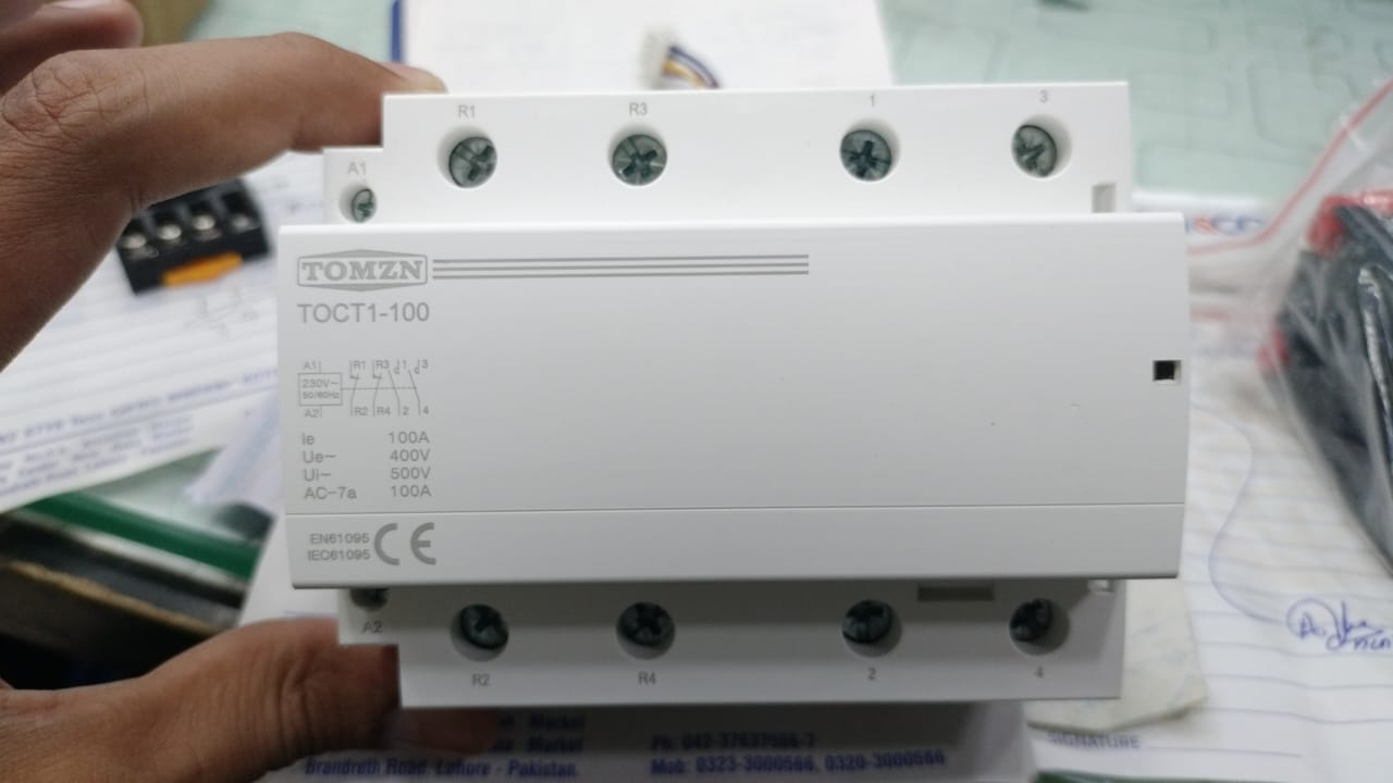 TOMZN TOCT1 4P 100A Din rail AC Modular contactor in