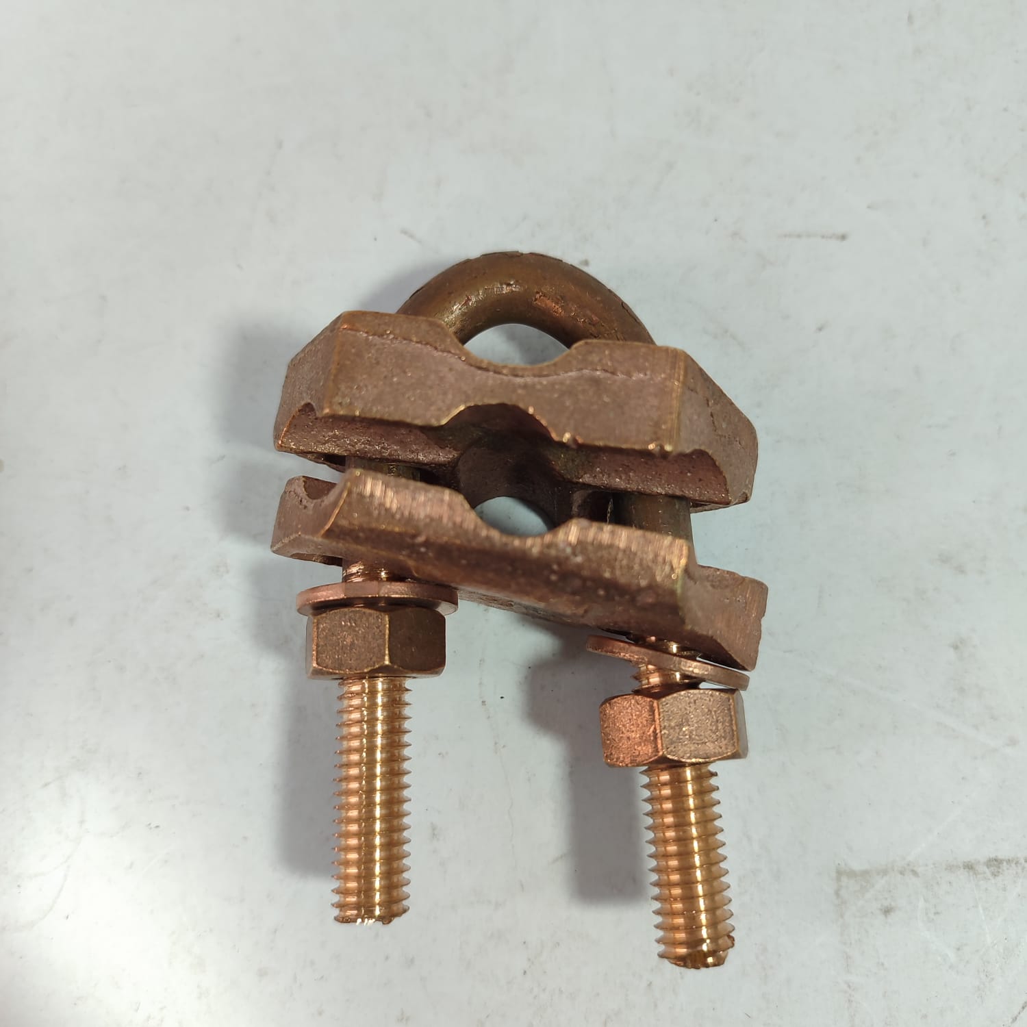 Brass Earthing Grounding U Bolt Copper Cable Clamp in Pakistan