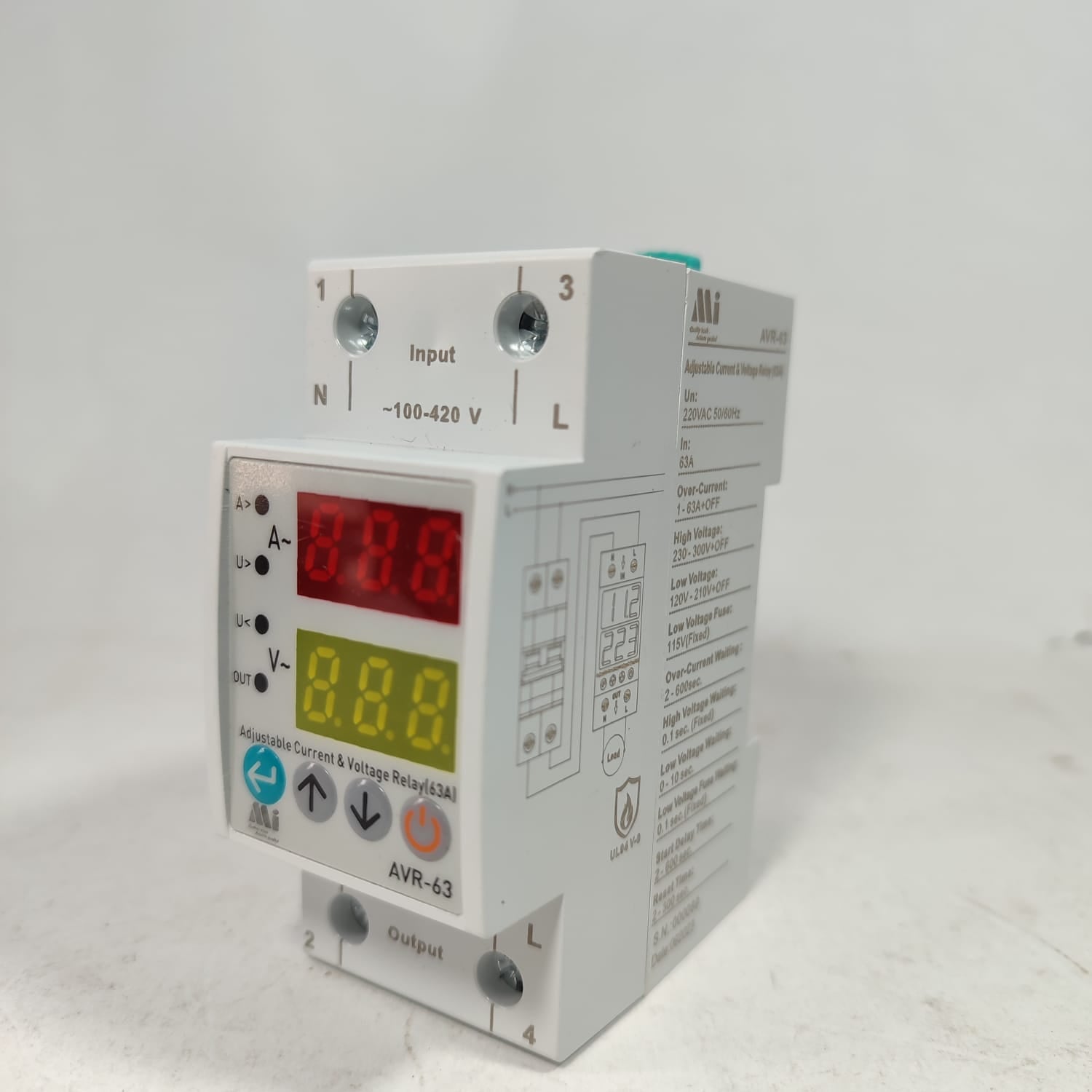 Mi AVR-XX Over & Under Voltage and Current Protraction Relay in Pakistan