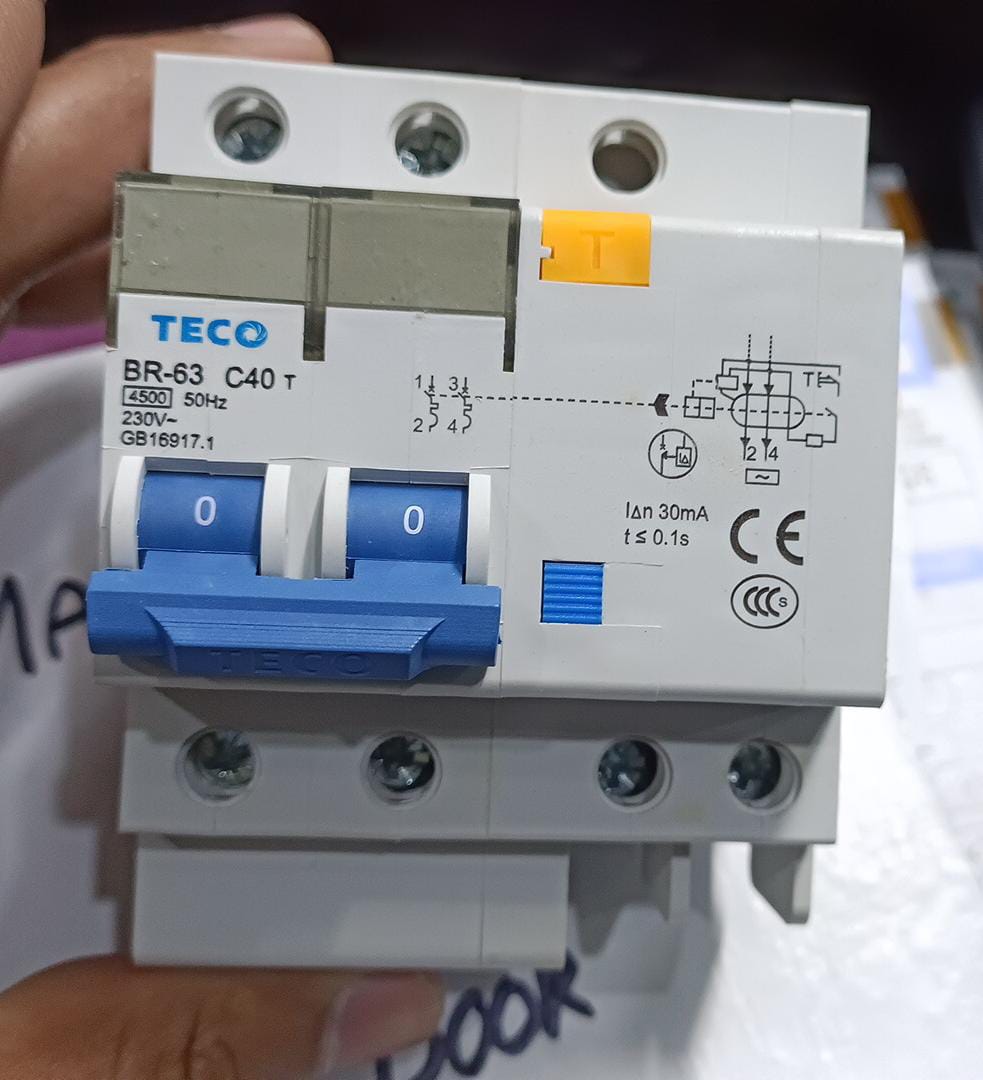 TECO BR-63 40A Leakage Circuit Breaker in Pakistan