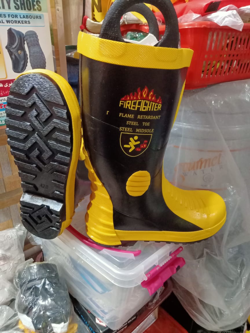 HARVIK Firefighter Electrical Shockproof & Hot Contact Safety Boots in Pakistan
