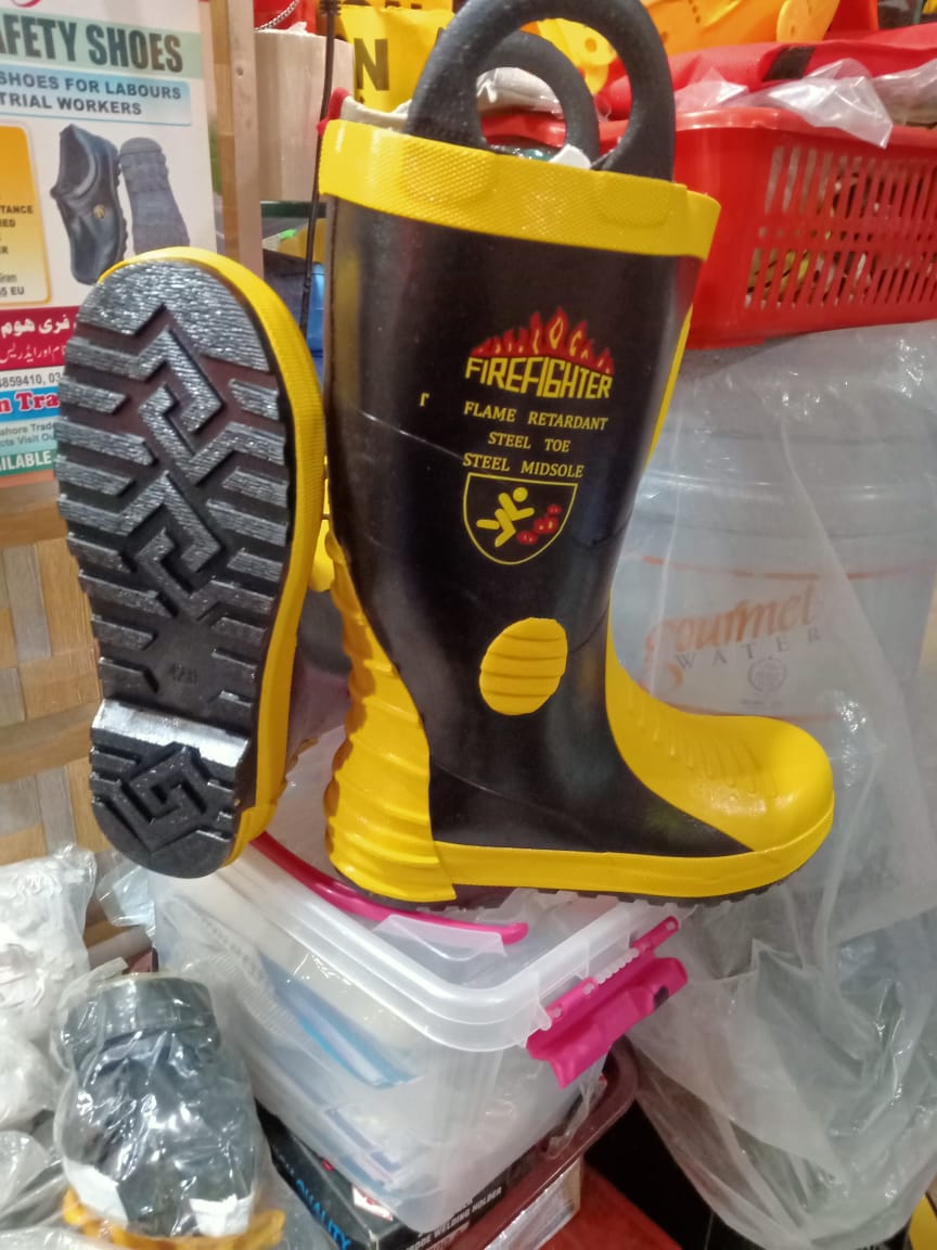 HARVIK Firefighter Electrical Shockproof & Hot Contact Safety Boots in Pakistan