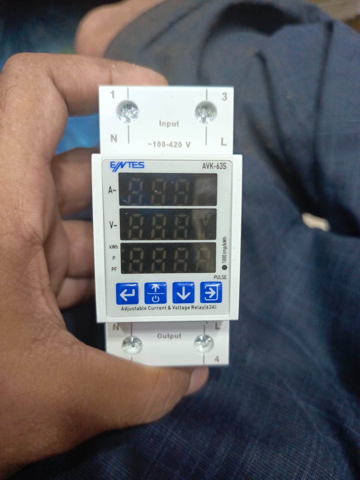 The ENTES AWK-63S Adjustable Current and Voltage Relay (63A) in Pakistan