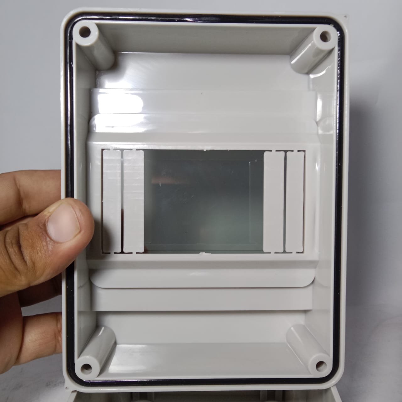1SUN Electric HT 5WAY Weatherproof Power Distribution Circuit Breaker Protection Box Transparent Cover, DIN Rail in Pakistan